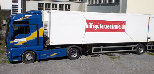 LKW mieten für Hilfsgütertransporte